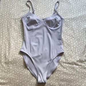 Aritzia TNA Claudia Pale Violet Bodysuit - XS